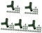 Toddmomy 5 Ensembles Connecteurs De Tente Plastique pour Structures De Jardin Raccords De Remplacement Connecteurs Angle Et pour Abri De Jardin Et Support 16 Pièces * 5