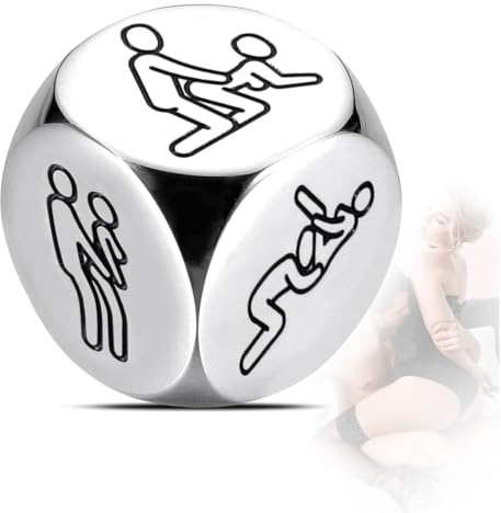Edelstahl Sex Würfelspiel-Set,Sexstellungen für Paare,Sex Spielzeug für Die Paare,Erotikwürfel Sexstellungen für Paare für Erwachsene Liebhaber Paar Liebe Spiel,Sie Erotikspielzeug ab 18