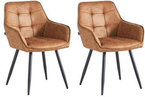 Colenis - Oriana Esszimmerstuhl - Set Van (2, Cognac)