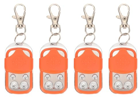 Acouto Mando a Distancia Automático para Puerta, 4 Uds., 433,92 MHz, Mando a Distancia para Puerta Corredera, Equipado con Llavero, Materiales de Primera Calidad