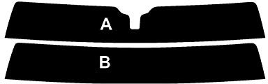 PSSC Pre Cut Sun Strip Car Window Films for Vauxhall Corsa 5 Door Hatchback 2006-2019 5% Very Dark Limo Tint
