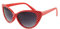 Boolavard Cateye Sonnenbrille für Damen, klassisches Vintage Retro Design mit hoher Spitze und Flügeln (Katzenauge - Rote Weiße Punkte)