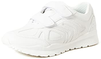 Geox Boy's J Pavel C Sneakers, White, 2.5 UK Child