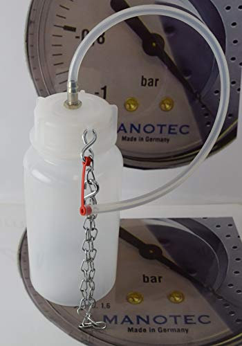 MANOTEC Auffangflasche Zubehör Bremsenentlüftungsgerät, NEU mit Tropfschutz