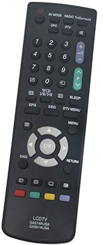 ALLIMITY GA574WJSA GA591WJSA Telecomando Sostituisci per Sharp Aquos LCD TV LC-42XD1E LC-37AD5E LC-26D44BK LC-32SD1ERU LC-32D44E LC-42XD10RU LC-37D44RUBK LC-42BG1E LC-26SD1ERU LC-37WD1S LC-42AD5
