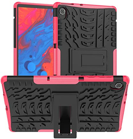 XITODA Funda Lenovo Tab M10 FHD Plus,TPU Silicone + PC Back con Kickstand Protección Carcasa para Lenovo Tab M10 FHD Plus 10,3 Pulgadas TB-X606F/X606X Tablet,Rosa