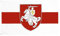White Knight Horse Flag Banner - Bianco Rosso White Flag - Bielorussia libertà Pagonia Stemma - Bielorussia Bandierina della Bandiera Outdoor
