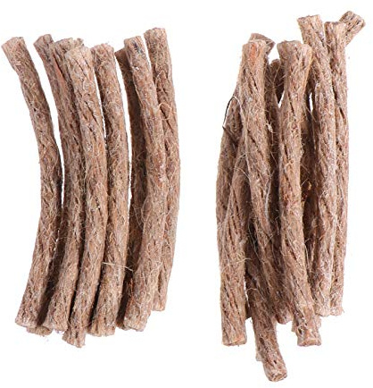 BESPORTBLE 20Pcs Fire Starter Rope Beeswax Wick Cord Survival Fire Rope for Camping Outdoor Cooking Bbq Lightweight Portable
