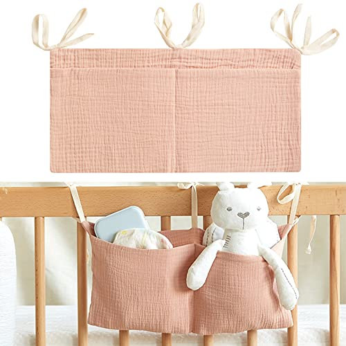 Babybett Aufbewahrungstasche, Windeln Babybetttasche, Babybett Organizer Hängend, Organizer Babybett, Hängeorganizer Kinderzimmer, Bett Organizer Kinder zum Aufhängen von Windeln Kinder Spielzeug
