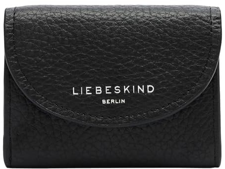 Liebeskind Berlin Damen Sadie Naplack Louisa Purse S, Black Mellipebble, S (HxBxT 8.5cm x 11cm x 2cm)