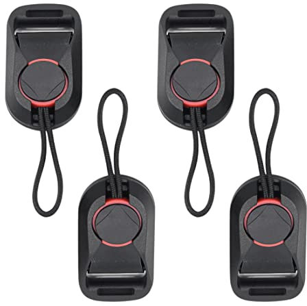 REQAG 4 Pezzi Fibbia Sgancio Rapido Fotocamera Cinghia per Fotocamera a Sgancio Rapido Adattatore(Universale)