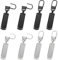 NTGRTY 8 Stück Reißverschluss Zipper,Ersatz Zipper für Reißverschluss,Reißverschluss Schieber Pull Tab für Mantel,Koffer,Jeans,Tasche,Reißverschluss Puller Laschen