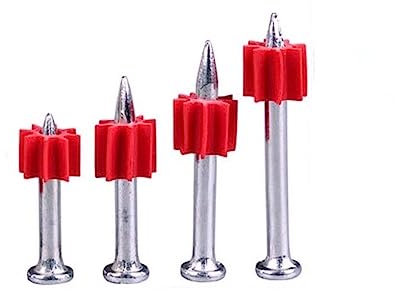 50 STÜCKE Hartzementwand-Stahlnägel, hochfeste Schussnägel, gehärtete Werbenägel (Farbe: 3,5 x 47 mm)