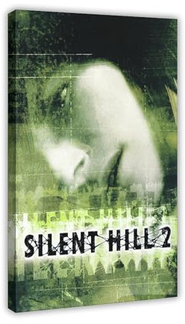 AhCor Silent Hill 2 Poster auf Leinwand, Schlafzimmer, Dekoration, Sport, Landschaft, Büro, Raumdekoration, Geschenk, Rahmen-Stil, 60 x 90 cm