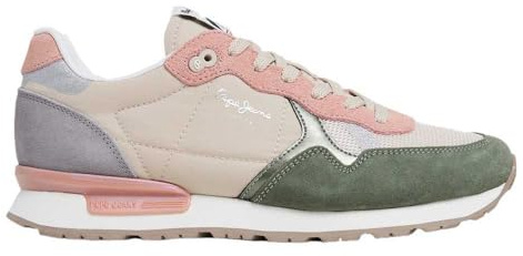 Pepe Jeans Brit Mixt Leder Sneakers braun