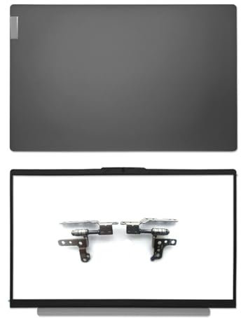WANGHUIH Cover posteriore LCD da 15,6, con cerniere per schermo anteriore compatibile con laptop Lenovo Ideapad 5 15IIL05 15ARE05 15ITL05 15ALC05 (grigio scuro A+B+H)