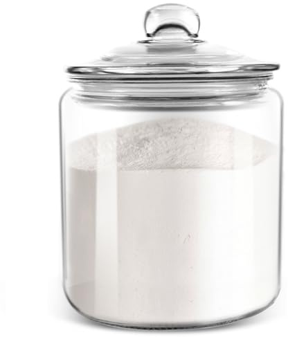 Masthome 3,5 Liter Glas mit Deckel, breite Öffnung, Keksdose für | Großes Polypropylen-Glas, luftdicht, spülmaschinenfest, BPA-frei, dickes Glas für Mehl, Zucker, Süßigkeiten, Nüsse, Kaffee
