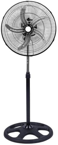 Italia Magazzini Ventilatore A Piantana Con 5 Pale In Acciaio Regolabile Oscillante 3 Velocità