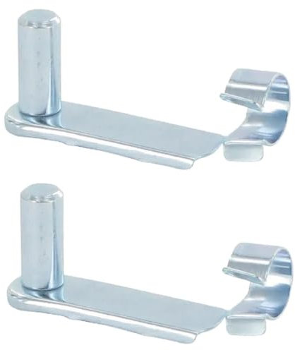 cyclingcolors 2X ASSE Perno di Sicurezza per Clip a Molla con Forcella 10mm Lunghezza utile 58mm Tappo Universale Testata bombola Gas Forcella Perno Veicolo Ganascia