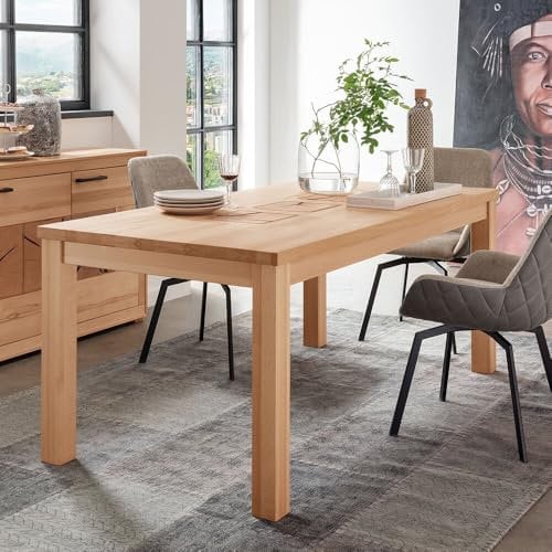 Lomadox Esszimmer Tisch Esstisch 160x90cm, Kernbuche massiv geölt
