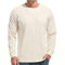 VEIISAR Men's Heavy Weight Crew Neck Long Sleeve T Shirt - Mens 100 Cotton Thick Pre Shrunk Shirts (T2L Beige XL)
