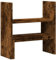vidaXL Schreibtisch Organizer, Bücherregal Verstellbar Pflegeleicht, Schreibtischregal für Büro Wohnzimmer Küche, Tischregal, Räuchereiche Holzwerkstoff