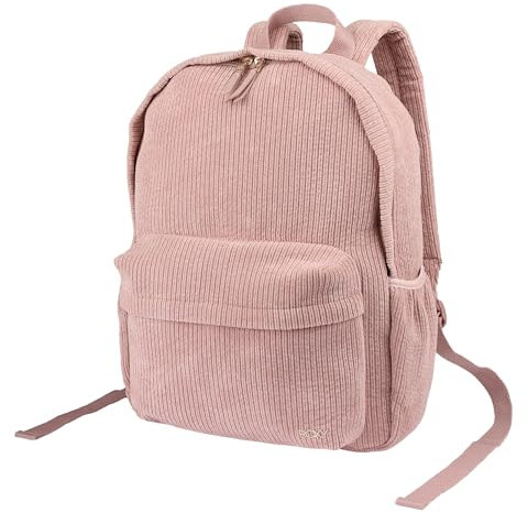 Roxy Mochila de pana suave y elegante para mujer Feeling Good con correas acolchadas para los hombros y almacenamiento exterior, Chifón lila, 8L US, Feeling Good - Mochila de pana suave con correas