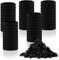 Diboniur Elastique Cheveux,50 Pièces Élastique Cheveux et 450 Pièces Petit Elastique Cheveux,Mini Elastique Cheveux,Elastiques à Cheveux Épais en Coton Sans Couture,Elastique Noir Cheveux pour Femmes