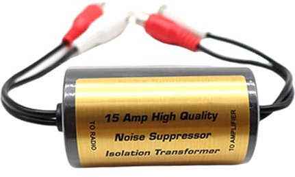 Upgraded Ground Looping Noise Isolator Noise Filter For Car Radio/Home Stereo Systems Noise Suppressor Reducer Alternator