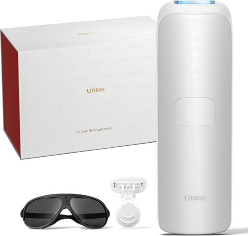 Ulike Air 3 IPL Haarentfernungsgerät für Damen und Herren mit patentierter Eiskühltechnik, nahezu schmerzfreie Ergebnisse, Alternative zur Laser Haarentfernung, für Körper und Gesicht, Weiß