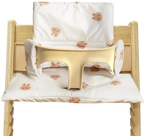 BORDEAG Hochstuhl Sitzkissen für Stokke Tripp Trapp, Hochstuhl Sitzauflage, Sitzkissen mit Niedlichen Grafiken, Sitzauflage, Hochstuhlkissen, Komfort Einfachen Reinigung, Maschinen Waschbar (D)