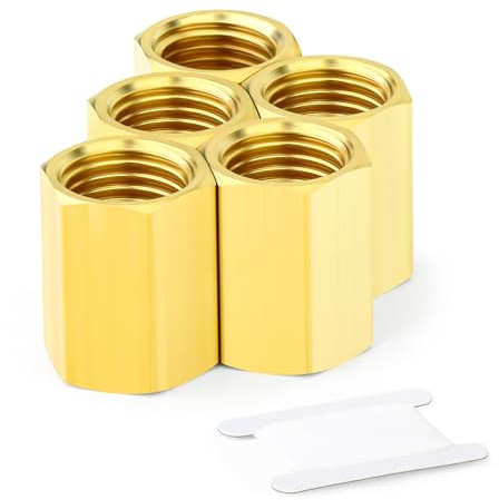 GASHER 10PCS 1/2 Brass Reducer Adapter Female-Female | Compact Bushing for Connecting Same-Size Female Pipes in Systems