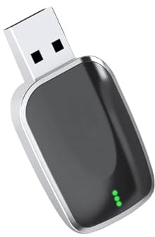 Adaptateur CarPlay sans Fil pour Citroen C5 Aircross 2017 2018 2019 2020 2021 2022 2023 2024, 2 en 1 pour Adaptateur sans Fil CarPlay Voiture et Android Auto, Adaptateur Bluetooth Voiture