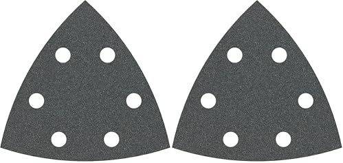 Bosch 5x PRO Plastic and Hard Stone F355 Schleifblatt (für Beton, Harter Stein, Ø 93x93 mm, Körnung 100, Professional Zubehör Multifunktionswerkzeug, Deltaschleifer) (Packung mit 2)