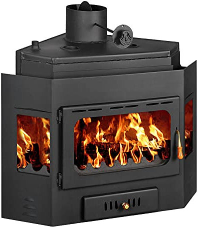 Kamin Rundum Holz-Ofen Einsatz Ecke Multibrennstoff Built in Prity & # X410; W16