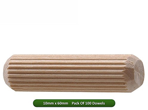 Fort Fasteners Wooden Dowel 10mm x 60mm Pack Of 100
