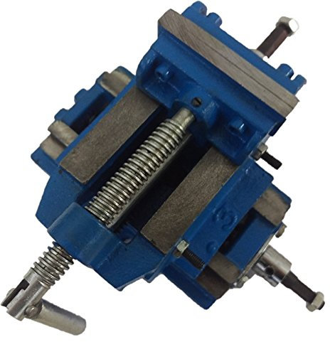 Euronovità EN-220773 Morsa per Trapano a Colonna o Normale, Versione Robusta, Blu, 75 mm