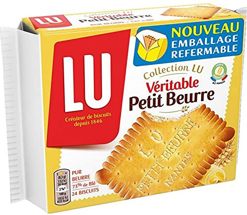 LU Collection LU Véritable Petit Beurre Pur Beurre 73% de Blé 200g (lot de 6)