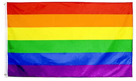 Flaglink - Bandiera gigante Gay Pride, 5 x 20 m, motivo: bandiera arcobaleno LGBT