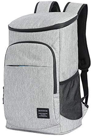 CHEYLIZI Backpack Cooler Insulated 35 Cans – Leak-proof Rucksack Large Capacity Picnic Backpacks Soft-Sided Lunch Cooling Bag for Camping/BBQ/Family Outdoor Activities (Grey)