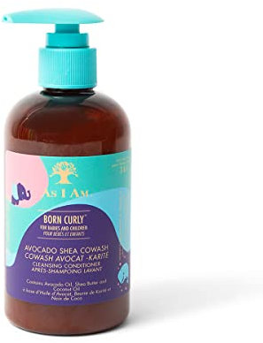 As I Am Born Curly Avocado Shea Co-Wash 240 ml (Kinder & Babys), Creme, Einheitsgröße