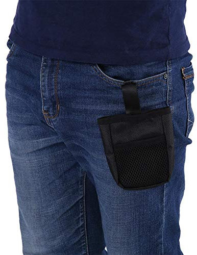 Hundetasche für Leckerlis, Hunde Leckerlitasche, Futterbeutel Hunde Klein, Pet Food Treat Pouch,Tragbare Tasche Snack Waist Pouch(Schwarz)
