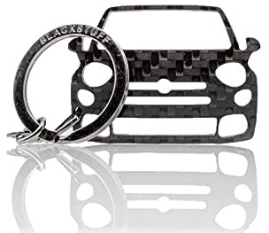 BlackStuff Porte-clés en fibre de carbone compatible avec 500X Sport Edition BS-994