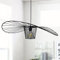 100% Metall bamyum Genova Vertigo Lampe, Hängelampe Schwarz Ø70 cm 1 flammig, Küchenlampe Hängend Schwarz, Lampenschirm Hängelampe Esstisch Wohnzimmer, Pendelleuchte Esstisch Wohnzimmer, Lampe Vertigo