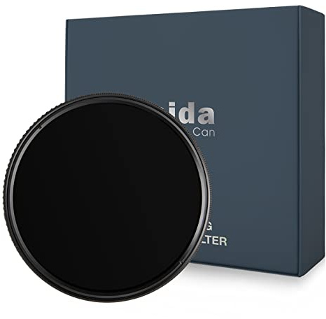 Haida Einstellbarer Filter für Kamera, Multi-Beschichtung, variabler ND, wasserdicht, kratzfest, Pro II, Nano-Beschichtung, optisches Glas, Neutraldichte, SLR, fotografischer Filter (58 mm)
