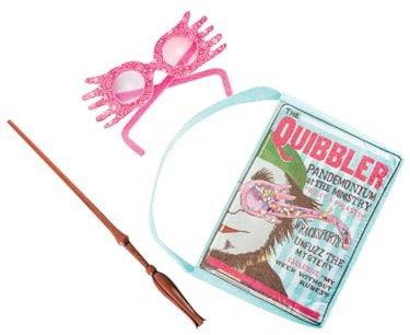 Rubies Lovegood Luna Zubehör-Set für Erwachsene und Kinder, Tasche mit Varifaten und Brille, offizieller Warner Harry Potter für Karneval, Halloween, Weihnachten und Geburtstag