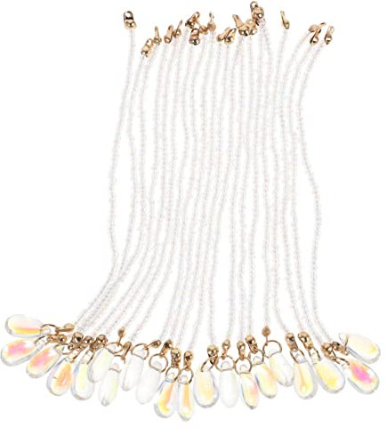 ifundom 20st Haarnadelmaterial Kit Zur Herstellung Von Halsketten Zauber Für Diy Accessoires Für Haarstäbchen Anhänger Für Kopfschmuck Lederschnur Wassertropfen Perlen China