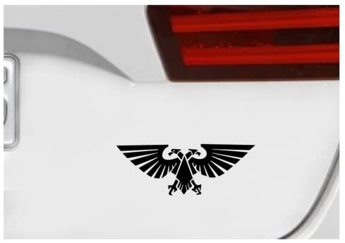 HSC Design Custom Decal Car for Warhammer 40k Aquilla Imperium of Man Vinyl Decal - Car Truck Laptop Bumper Sticker Decal/Black