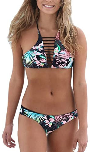 XTBFOOJ Schlittschuhe mädchen bikini Hose shorts burka Badeanzug bade Oberteile Damen bikini braun bikini für mollige Frauen Badeanzug shape Damen badeamzüge Bikinis für Damen high Waist