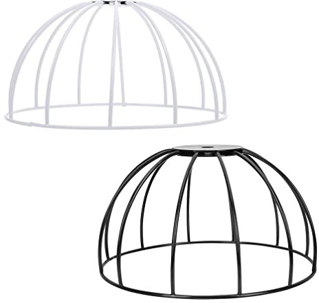 Beavorty Telaio Paralume in Ferro 2 Pezzi Anello Paralume Per Lampade Da Tavolo E Soffitto Struttura Solida E Facile Da Installare Per Progetti Fai-Da-Te